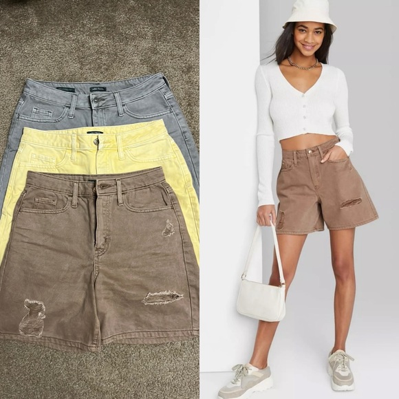 Wild Fable Bermuda shorts 3 pairs size S - Picture 1 of 11